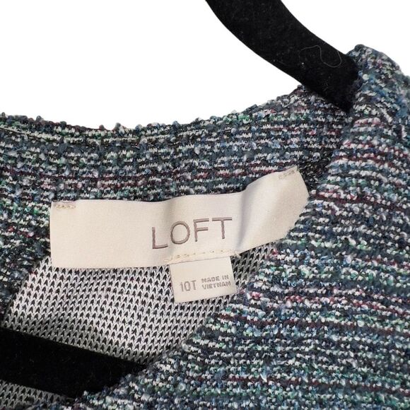 Metallic Tweed Fringe Pocket Mini Dress 10 T - Picture 6 of 16